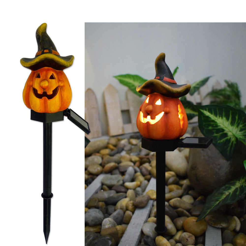 Solar Halloween Pumpkin Lantern