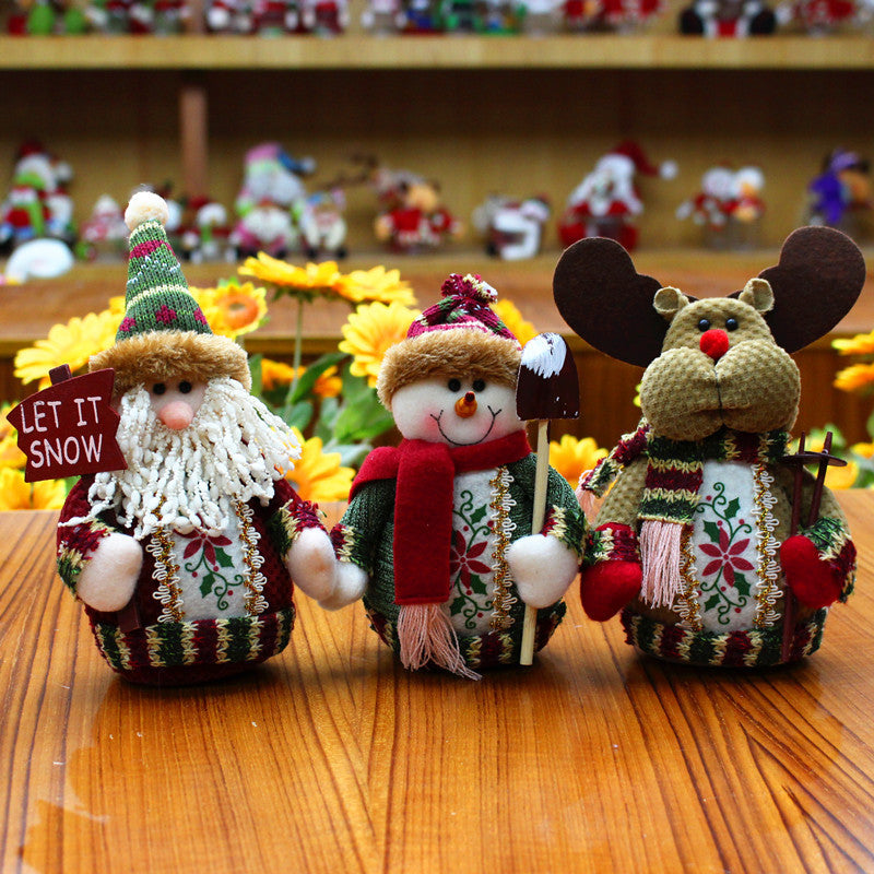Festive Snowman Decoration Set