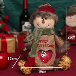 Load image into Gallery viewer, Santa Snowman Holiday Gift Bag
