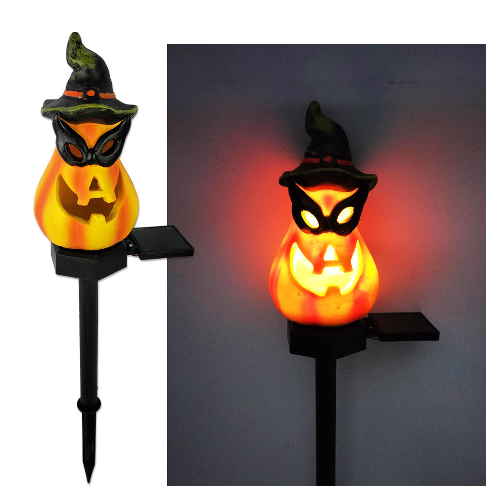 Solar Halloween Pumpkin Lantern