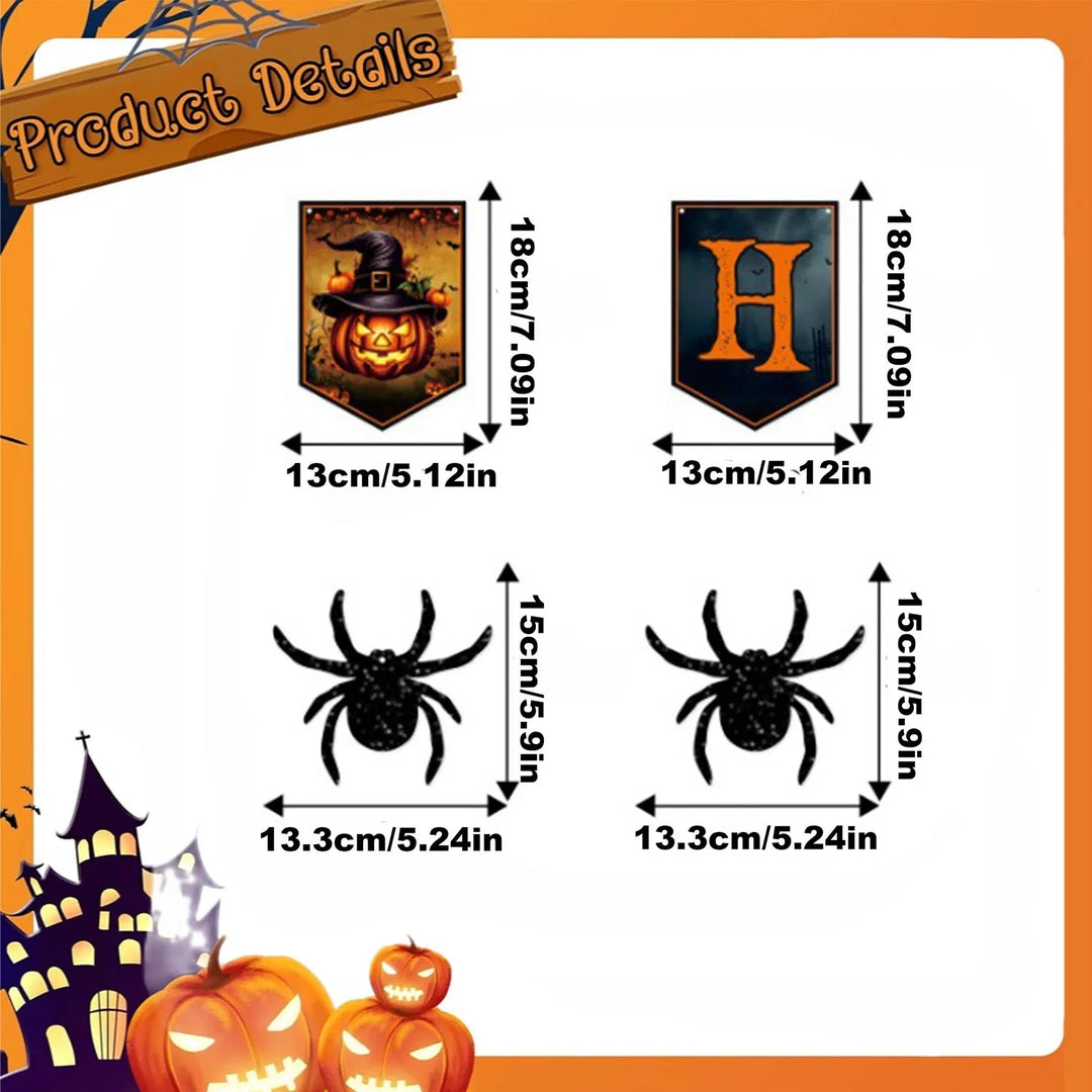 Halloween Banner & Spider Garland