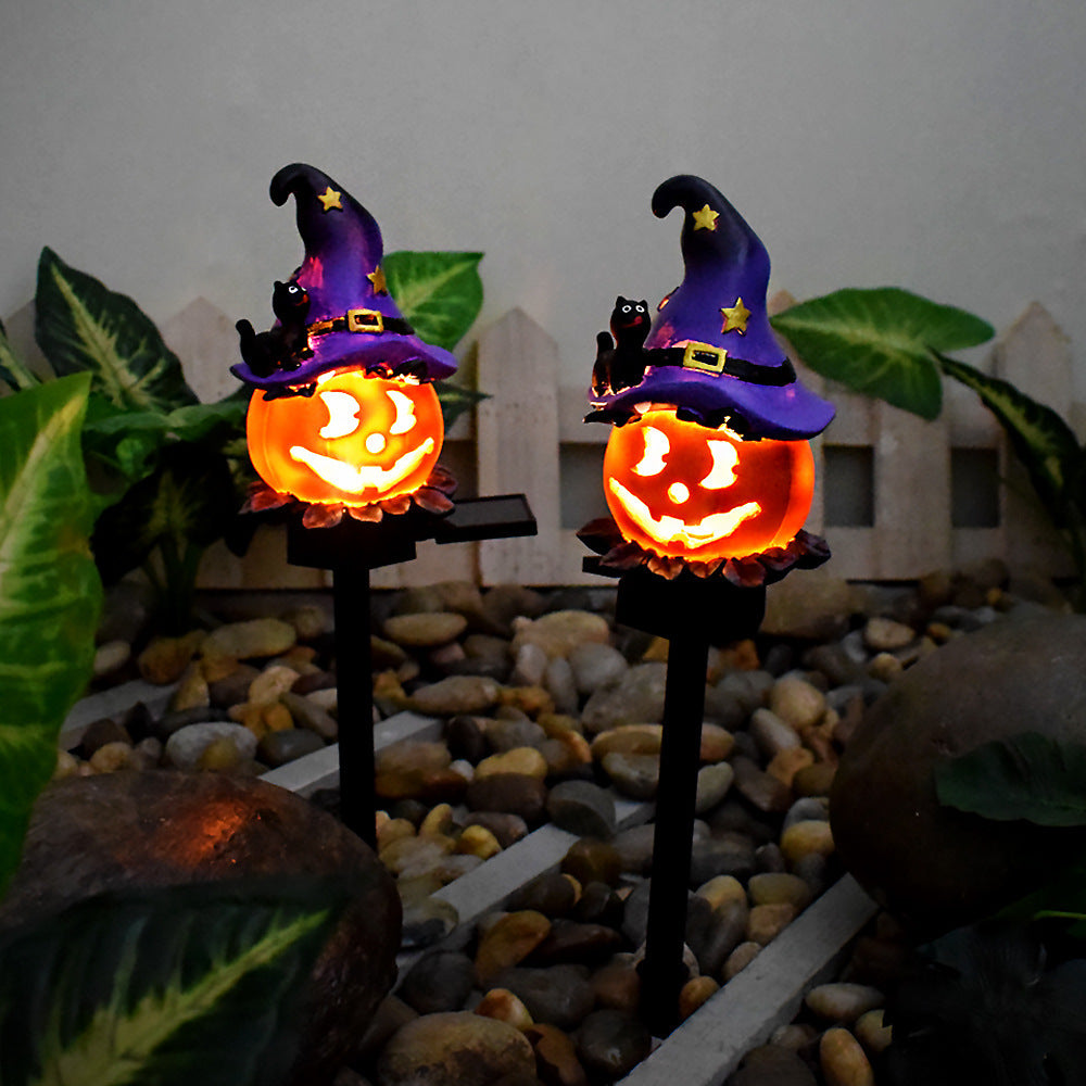 Solar Halloween Pumpkin Lantern