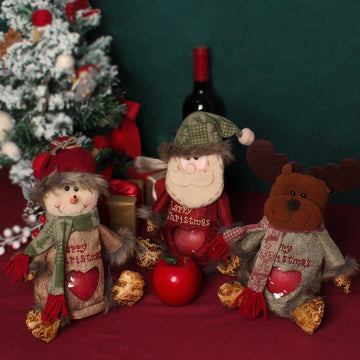 Santa Snowman Holiday Gift Bag