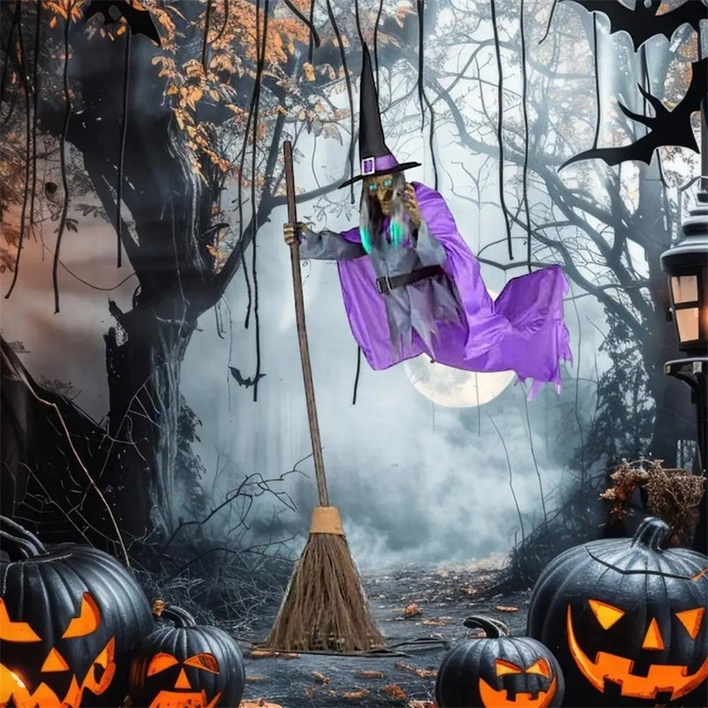 Flying Witch Halloween Decoration