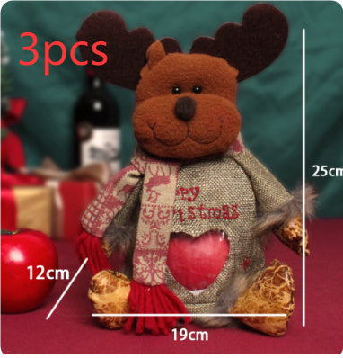 Santa Snowman Holiday Gift Bag