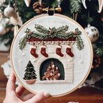 Load image into Gallery viewer, DIY Christmas Embroidery Craft Kit
