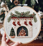 Load image into Gallery viewer, DIY Christmas Embroidery Craft Kit
