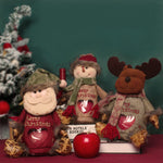 Load image into Gallery viewer, Santa Snowman Holiday Gift Bag
