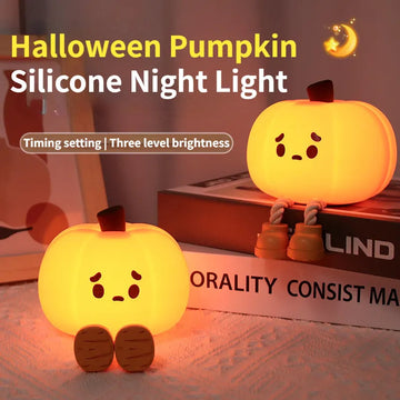 Soft Silicone Pumpkin Lamp