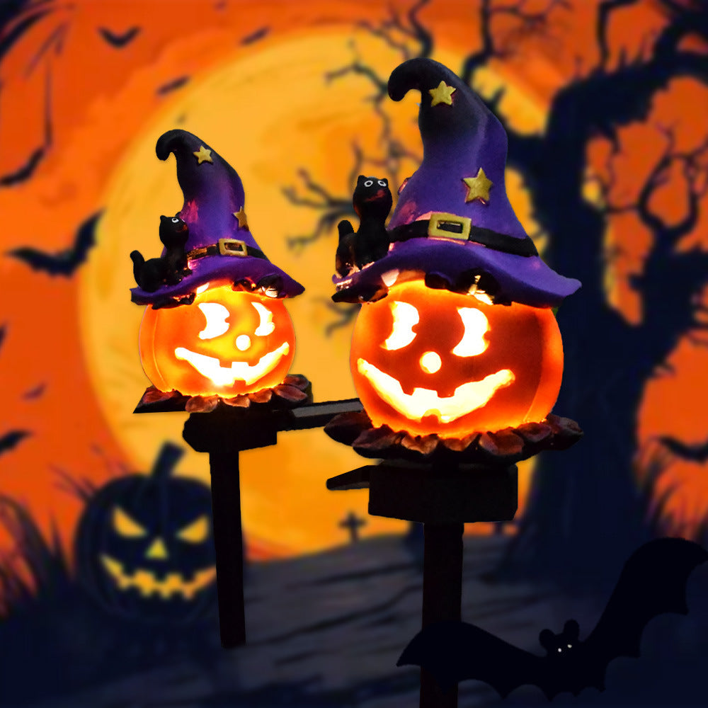 Solar Halloween Pumpkin Lantern