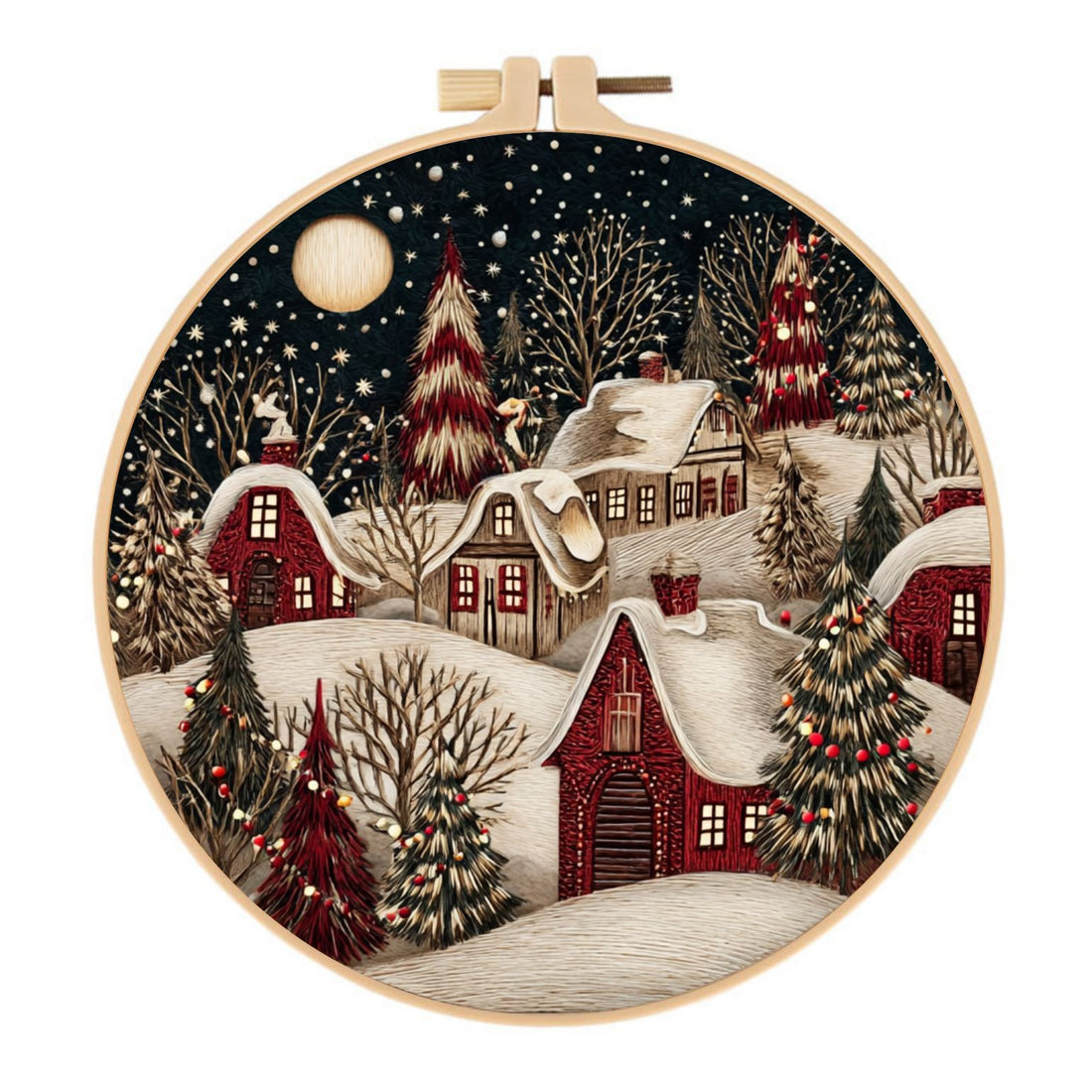 Christmas Eve Embroidery Fabric Set