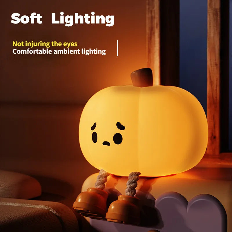 Soft Silicone Pumpkin Lamp