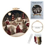 Load image into Gallery viewer, Christmas Eve Embroidery Fabric Set
