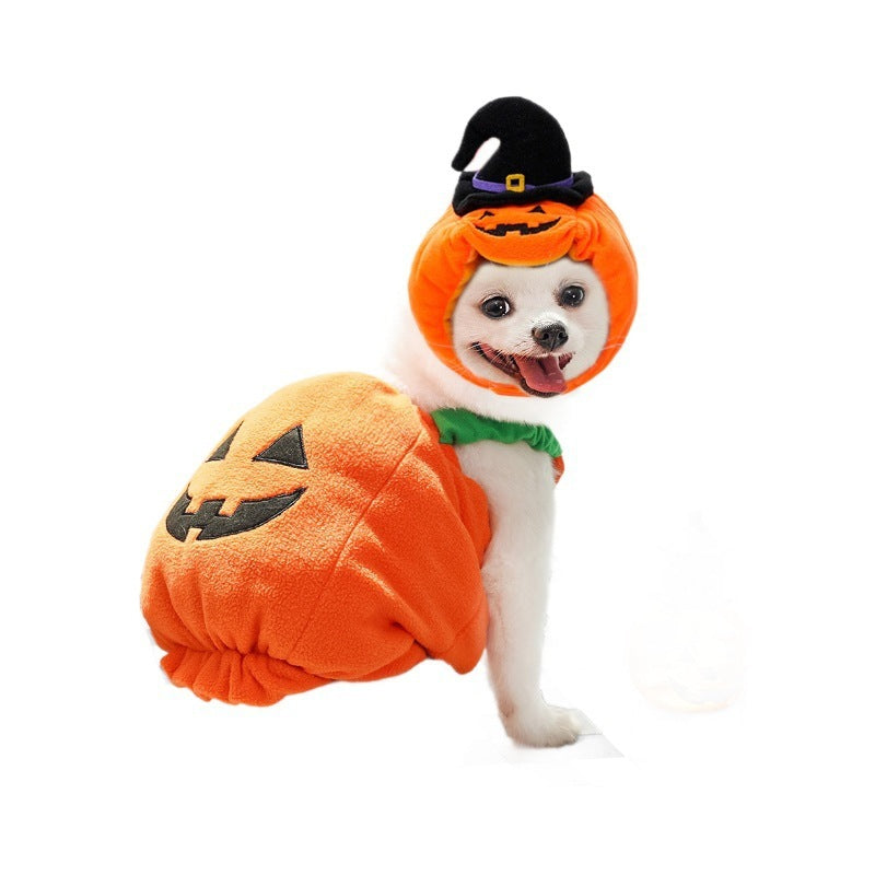 Halloween Pumpkin Harness for Small Pets