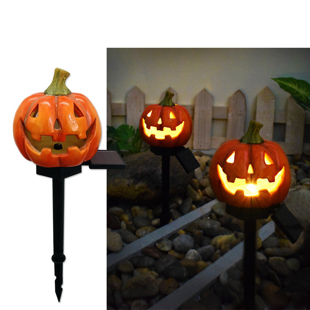 Solar Halloween Pumpkin Lantern