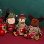 Load image into Gallery viewer, Santa Snowman Holiday Gift Bag
