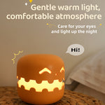 Load image into Gallery viewer, Halloween Pumpkin Bedside Lamp
